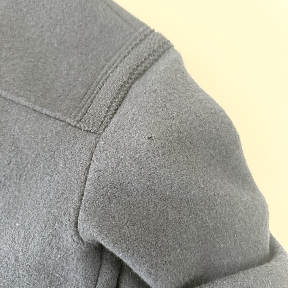 Navy Wool Blend Button-Front Blazer Jacket - image 15